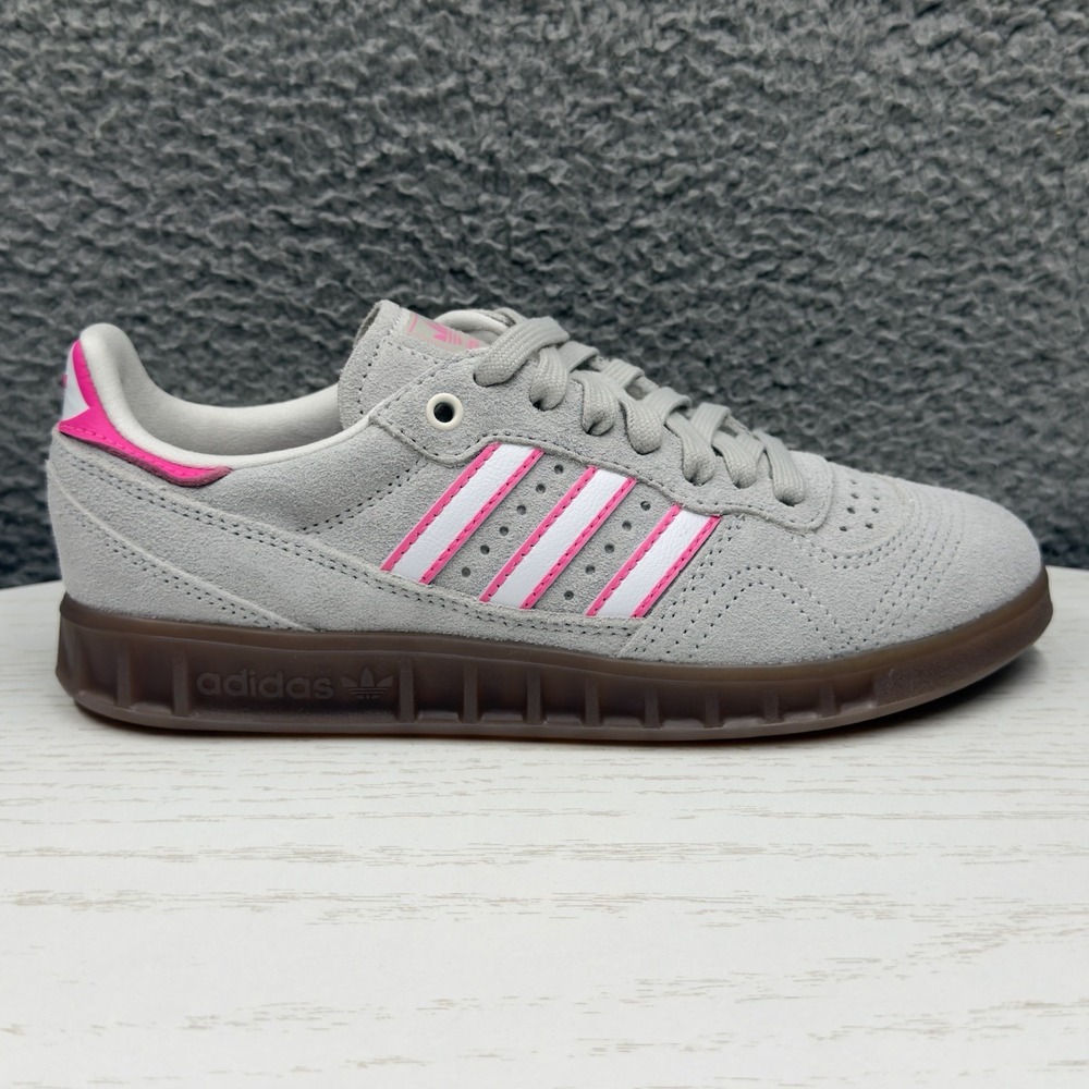 Adidas Originals Handball Top RM Gum Bottom Pink/Gray Shoes Women's Size 5.5
